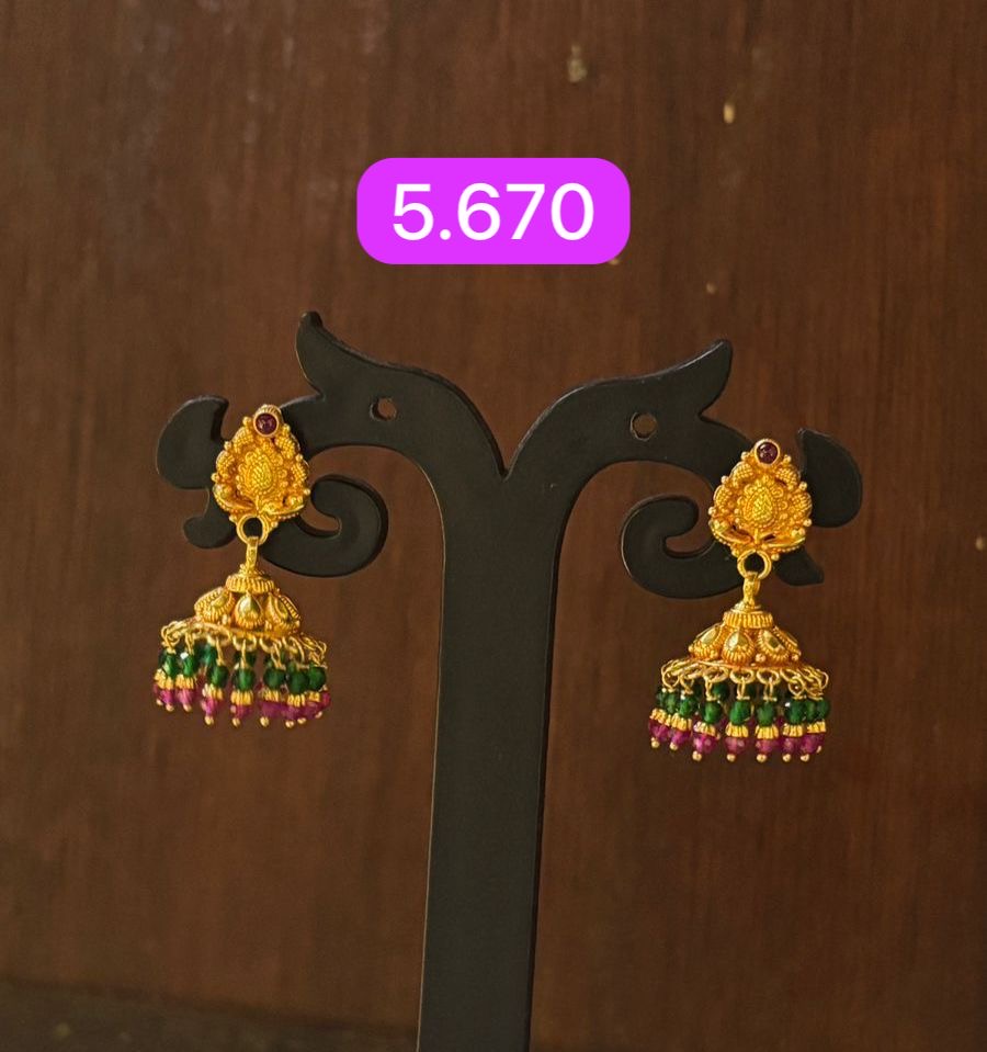 Temple jhumka 039