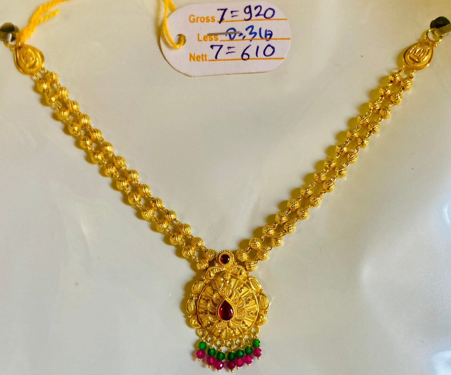 Short Temple Necklace 046