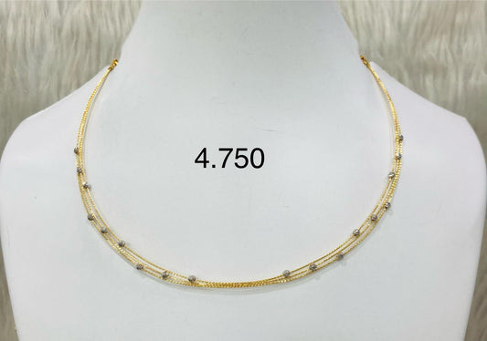 Short regular necklace 100