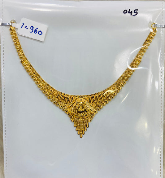 Short regular necklace 045