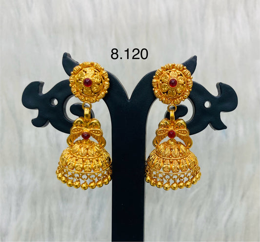 Temple Jhumka 012