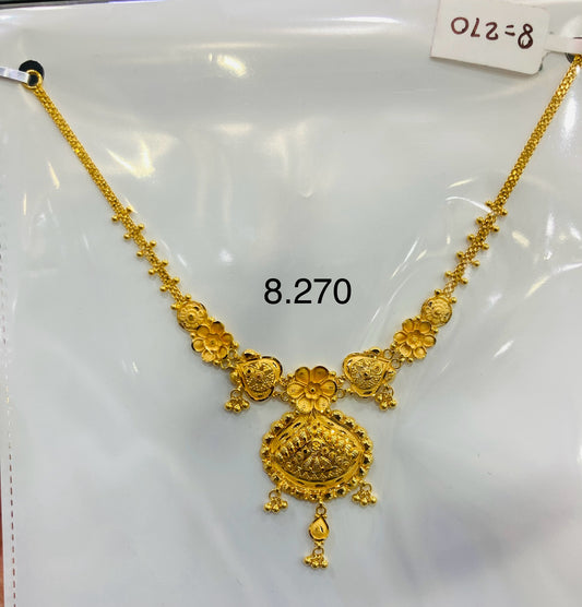 Short regular necklace 076