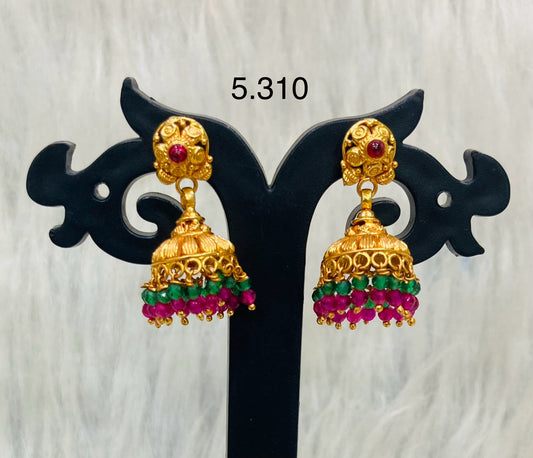 Temple Jhumka 017